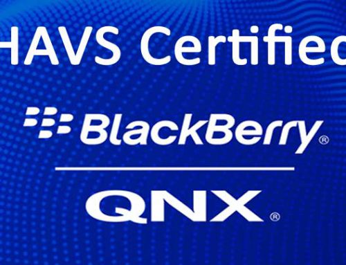 HAVS is now Blackberry QNX certified