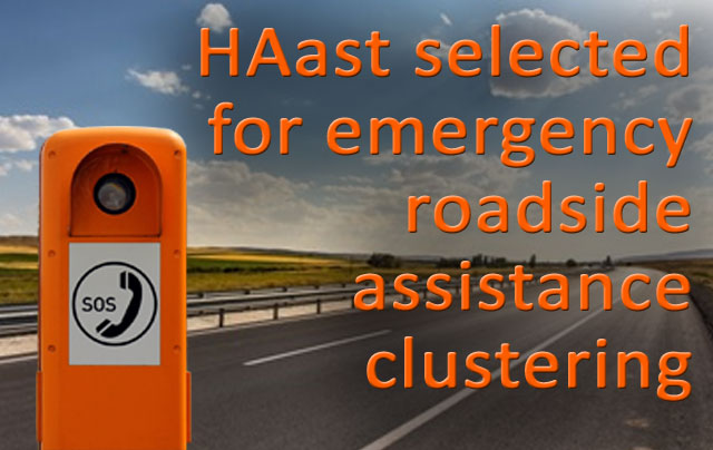 Emergency roadside telephone haast cluster